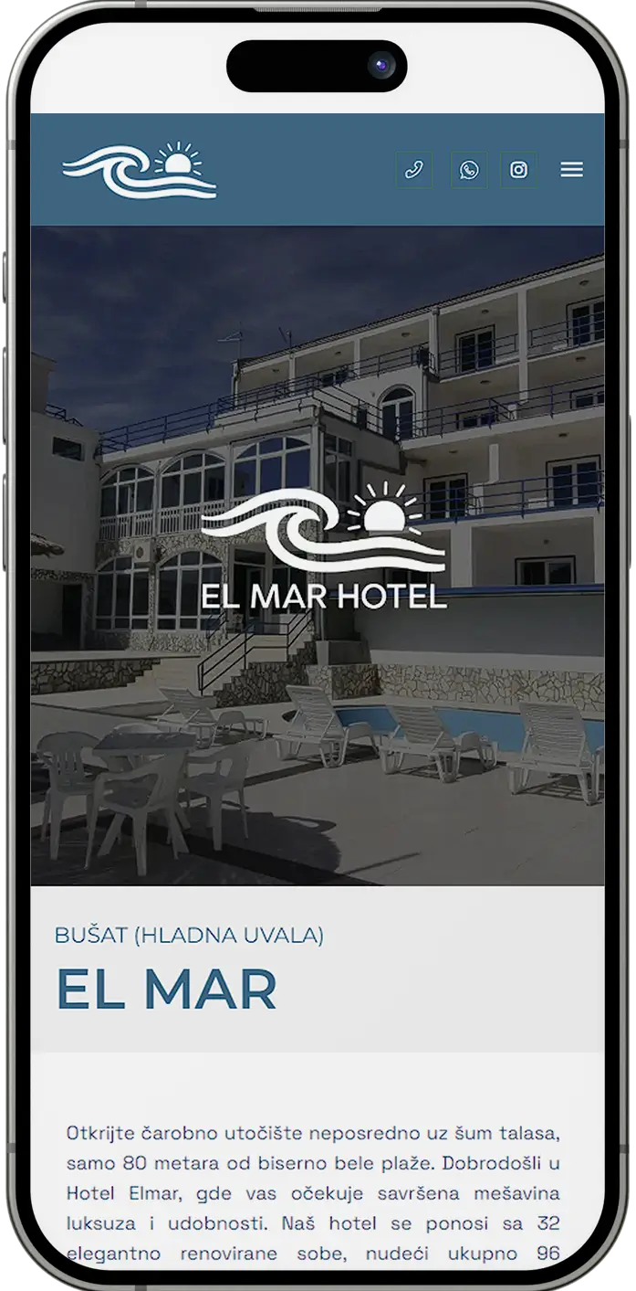 El Mar Hotel – Mobilno iskustvo 1