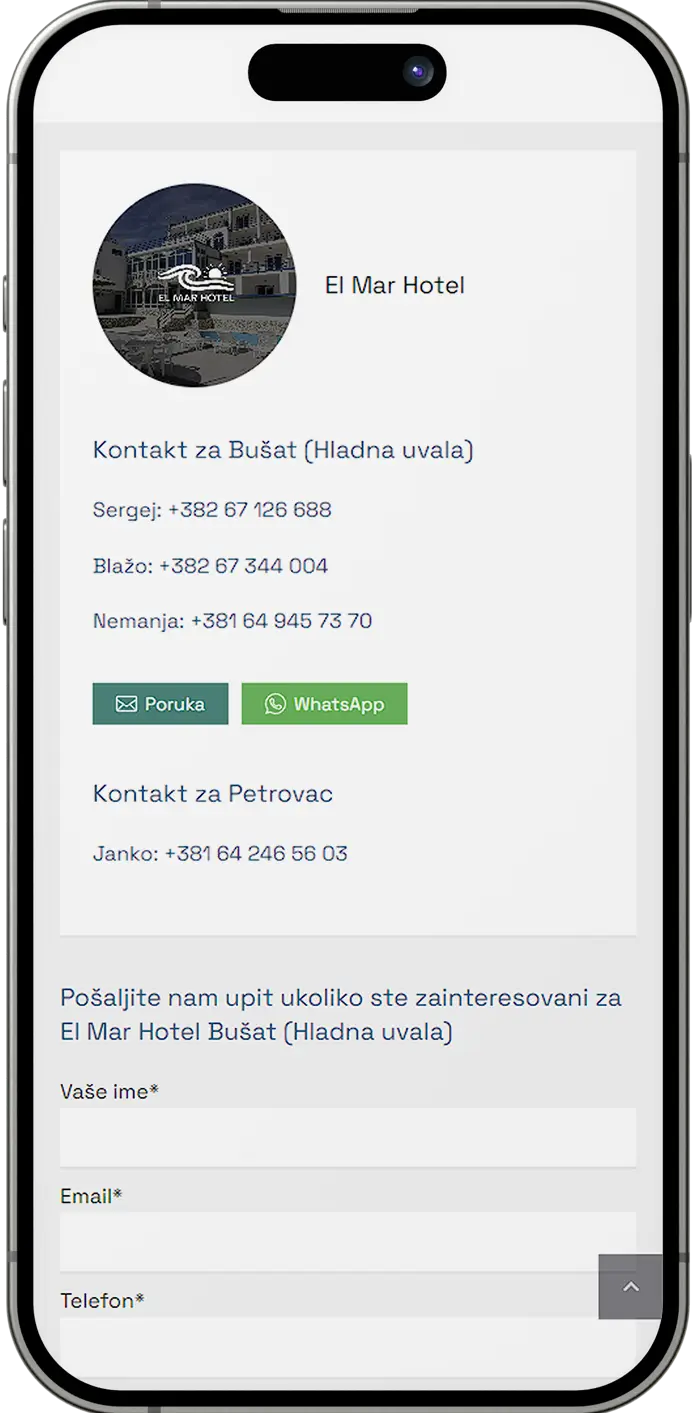 El Mar Hotel – Mobilno iskustvo 4