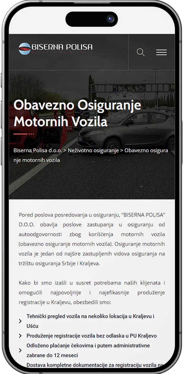 Biserna Polisa – Mobilno iskustvo 3